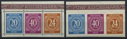 ALLIIERTE BES. 924-29A/B **, 1946, Briefmarken-Ausstellung, Beide Dreierstreifen, Pracht, Mi. 96.- - Other & Unclassified