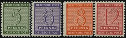 WEST-SACHSEN 120-23X **, 1945, Versuchszähnung, Prachtsatz, Gepr. Ströh, Mi. 80.- - Other & Unclassified