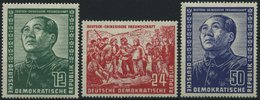 DDR 286-88 *, 1951, Chinesen, Falzreste, Prachtsatz, Mi. 100.- - Gebraucht