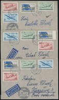 DDR 512-15 BRIEF, 1956, Eröffnung Des Zivilen Luftverkehrs, 3x Auf FDC, Erstflug Nach Warschau, Pracht - Used Stamps