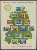 DDR Bl. 19 (*), 1964, Block 15 Jahre DDR, Pracht, Mi. 65.- - Gebraucht