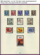 SAMMLUNGEN **, O, überwiegend Postfrische Sammlung DDR Von 1963-76 In 2 Lindner Falzlosalben, Bis Auf Wenige Werte Kompl - Collections