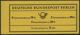 MARKENHEFTCHEN MH 5d **, 1966, Markenheftchen Brandenburger Tor, 4. Deckelseite Unbedruckt, Pracht, Mi. 60.- - Se-Tenant