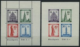 BADEN Bl. 1A/B **, 1949, Blockpaar Freiburg, Pracht, Mi. 150.- - Other & Unclassified