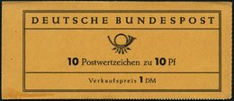 ZUSAMMENDRUCKE MH 6a **, 1960, Markenheftchen Heuss Lumogen, Erstauflage, Stark Fluoreszierend, Pracht, Gepr. D. Schlege - Other & Unclassified