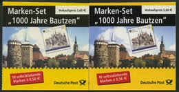 MARKENHEFTCHEN MH 48a,b **, 2002, Markenheftchen 100 Jahre Bautzen, Beide Typen, Pracht, Mi. 60.- - Other & Unclassified