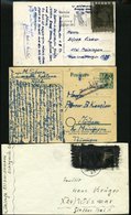 BUND/BERLIN POSTKRIEG Brief,o,BrfStk , 1949-65, 10 Verschiedene Postkriegsbelege Sowie 3 Einzelwerte, Feinst/Pracht - Briefe U. Dokumente