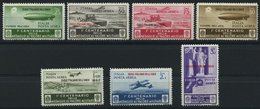 ÄGÄISCHE INSELN 157-63 *, 1935, Flugpostmarken 100 Jahre Tapferkeitsmedaille, 7 Prachtwerte - Aegean