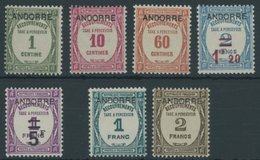 FRANZÖSISCHE-POST P 9-15 **, Portomarken: 1931/2, Postauftragsmarken, Prachtsatz, Mi. 1000.- - Other & Unclassified