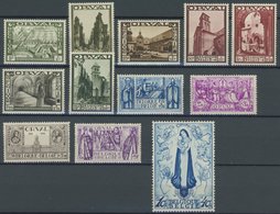 BELGIEN 354-56 **, 1933, Abtei Orval, Postfrischer Prachtsatz, Mi. 2200.- - Belgien