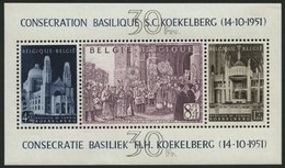 BELGIEN Bl. 24 *, 1952, Block Kardinal Van Roey, Falzrest Im Rand, Marken Postfrisch, Pracht - Belgien