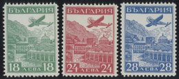 BULGARIEN 249-51 **, 1932, Luftpostausstellung, Prachtsatz, Mi. 250.- - Sonstige & Ohne Zuordnung