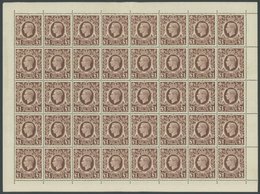 GROSSBRITANNIEN 230 **, 1948, 1 £ König Georg VI, Wz. 19, Im Bogen (40), Pracht, Mi. 1200.- - Used Stamps