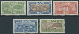 ISLAND 114-18 **, 1925, Ansichten, Prachtsatz, Mi. 700.- - Sonstige & Ohne Zuordnung