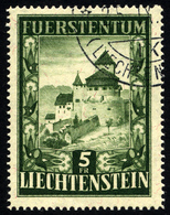 LIECHTENSTEIN 309 O, 1952, 5 Fr. Vaduz, Pracht, Mi. 240.- - Sonstige & Ohne Zuordnung