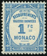 PORTOMARKEN P 25 **, 1932, 1 Fr. Hellblau, Pracht, Mi. 150.- - Postage Due