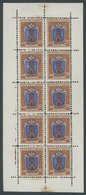 SAN MARINO 332KB **, 1945, 20 L. Wappen Im Kleinbogen (10), Kabinett, Mi. 250.- - Other & Unclassified