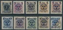 SCHWEDEN 97-106 O, 1916, Landsturm II, Prachtsatz, Mi. 500.- - ... - 1855 Prephilately