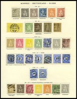 SAMMLUNGEN O,* , Alter Sammlungsteil Schweiz Von 1862-1915 Mit Einigen Guten Werten, Etwas Unterschiedlich, Besichtigen! - Collections