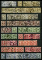 LOTS O,* , 1882-1906, Partie Kreuz über Wertschild, 190 Werte, Teils In Nuancen, Erhaltung Etwas Unterschiedlich, Fundgr - Collections