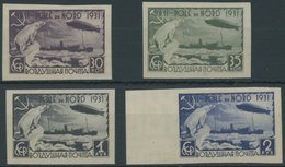 SOWJETUNION 402-05B **, 1931, Polarfahrt, Ungezähnt, Prachtsatz, Mi. 200.- - Used Stamps