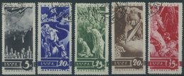 SOWJETUNION 494-98 O, 1935 Erster Weltkrieg, Pracht, Mi. 110.- - Used Stamps