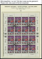 UNO - GENF KB O, 1983-89, 4 Verschiedene Kleinbogensätze: Mi.Nr. 117/8, 158/9, 165/6 Und 180/1 Mit Zentrischen Ersttags- - Other & Unclassified