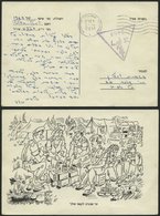 ISRAEL 1967, Dreieckiger Feldpoststempel 2269 Und Poststempel Von Ashoelon Auf Feldpost-Vordruckkarte Von Der ägyptische - Other & Unclassified