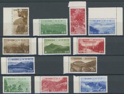 JAPAN ** , 1940/1, Nationalparks (Mi.Nr. 296-99, 302-05, 306-09), 3 Postfrische Prachtsätze - Other & Unclassified