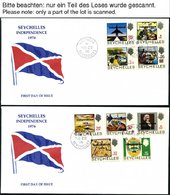 SEYCHELLEN O,Brief , 1978-89, Fast Komplett, 1x Gestempelt Und 1x Auf FDC`s, U.a. Mit Mi.Nr. 366-74, Prachterhaltung - Seychellen (1976-...)