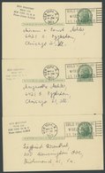USA 1950, Jüdische Entschädigungsansprüche Gegen Deutschland: Drei 1 C. Ganzsachenkarten Der Amerikanischen Federation O - Sonstige & Ohne Zuordnung