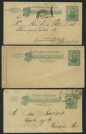 GANZSACHEN 1898-1901, 2 C. Grant, 4 Kartenbriefe (Letter SHEET), Davon 3 Gebraucht, Feinst/Pracht - Other & Unclassified