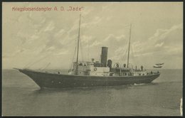 ALTE POSTKARTEN - SCHIFFE KAISERL. MARINE BIS 1918 Kriegslotsendampfer Jade, Eine Ungebrauchte Karte - Warships
