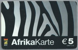 DE.- INTERNATIONAL PHONECARD. AFRICAKARTE.  € 5 / DM 9.78. IDT. 2 Scans. - GSM, Voorafbetaald & Herlaadbare Kaarten