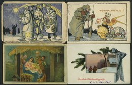 ALTE POSTKARTEN - VARIA Weihnachten, 7 Verschiedene Ansichtskarten, Alles Feldpostkarten Von 1915/6 - Other & Unclassified