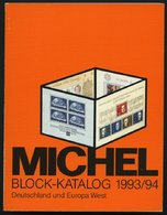 PHIL. KATALOGE Michel: Block-Katalog 1993/94, Deutschland Und Europa West - Philately