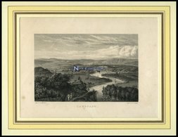 CANNSTADT, Gesamtansicht, Stahlstich Von Maier/Lacey Um 1840 - Lithographien