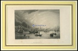 HAMBURG Von Der Elbe Aus Gesehen, Stahlstich Von Sander/Payne Um 1840 - Lithographies