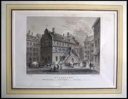 MÜHLHAUSEN: Das Rathaus, Stahlstich Von Höfle/Rohbock Um 1840 - Lithographien