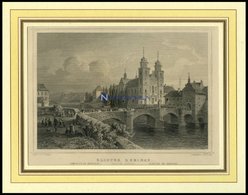 KLOSTER RHEINAU/KANTON ZÜRICH, Stahlstich Von Lange/Kolb Um 1840 - Lithographien