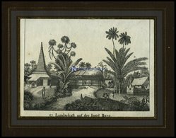 Inselgruppe Der MOLUKKEN: Insel Buro, Lithografie Aus Neue Bildergalerie Um 1840 - Lithographien