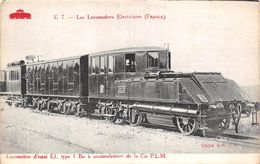 Les Locomotives D'Essai Electriques Du P.L.M. - Constructeur " Ateliers De La Cie Et Sté SAUTTER-HARLE "   Chemin De Fer - Trains