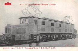 ¤¤   -   Les Locomotives Electriques  Du P.L.M. - Constructeur  " Société Alsacienne "  Chemin De Fer  -  ¤¤ - Trains