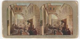 Vue Stéréoscopique /Palestine/JERUSALEM/"The Celebrated Arch Of Ecce Homo"/L'Arche /Vers 1870-1890        STE86 - Fotos Estereoscópicas