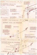 Aviation Atelier Louis Bréguet 3 Fiche Instruction 121 équipement Fus. Av. Cde.profondeur & Cde De Vol Fus. Av & Central - Other Plans