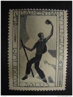 Ern. 43. Vignette SAPIENTIA. SALUS. JUVENTUS. - Erinnophilie - Reklamemarken [E]