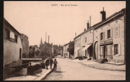 DD2466  FRANCE CIREY RUE DE LA VERRERIE BOUCHERIE CHARUTERIE   POSTCARD - Cirey Sur Vezouze