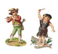 2 DECOUPIS GAUFFRES ENFANTS ET MUSIQUE - - Enfants