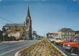 Ribecourt 60 - Eglise Et Hotel De Ville - Automobiles - Ribecourt Dreslincourt