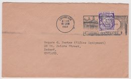 IRELAND Cover Luimneach (aka Limerick) To England, 16 Jan 1968, Clear Slogan Postmark (E24) - Briefe U. Dokumente